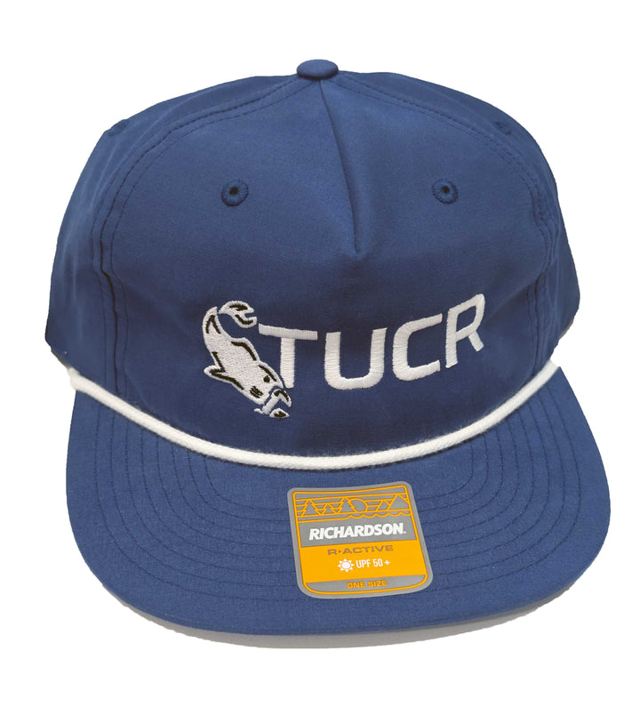 Light Blue Classic Flat Brim Rope Hat