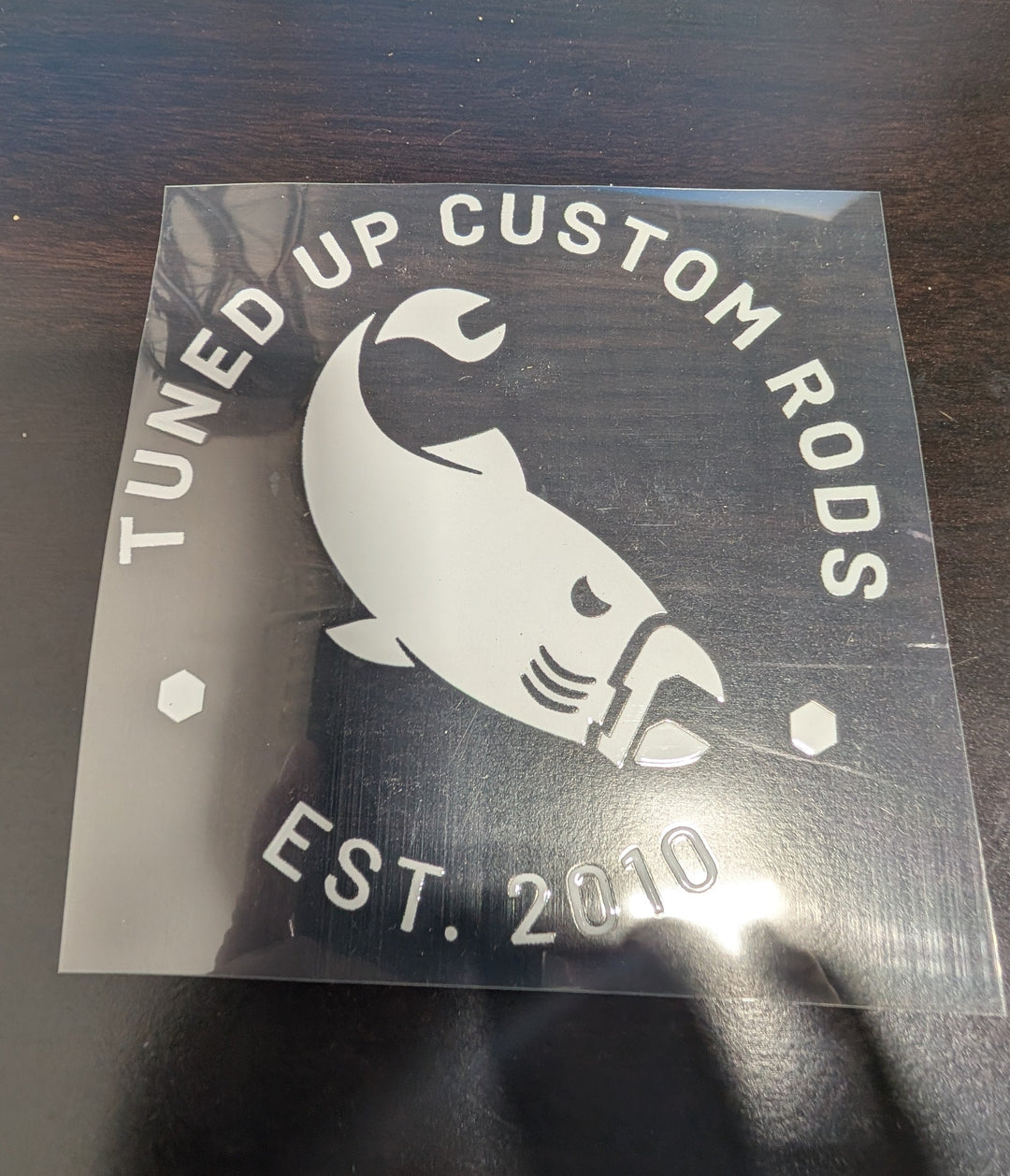 6" Vinyl Transfer Decal White